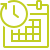 Green clock icon showing the time