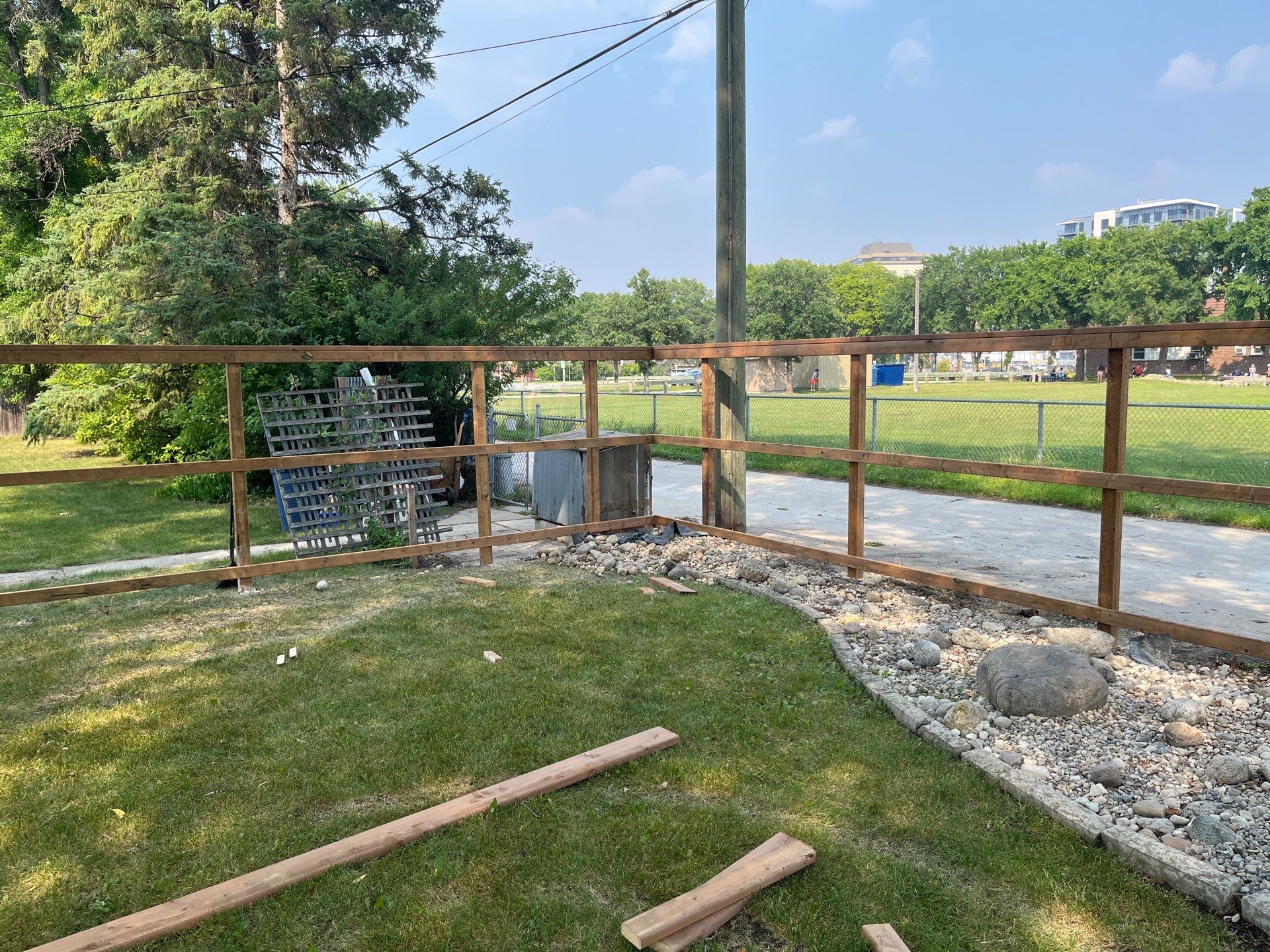 Partially Framed Fence 