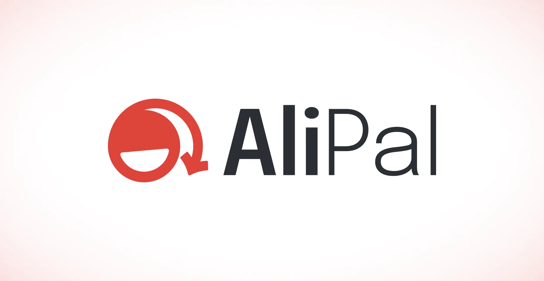 AliPal logo with a red circular symbol and black text on a white background.