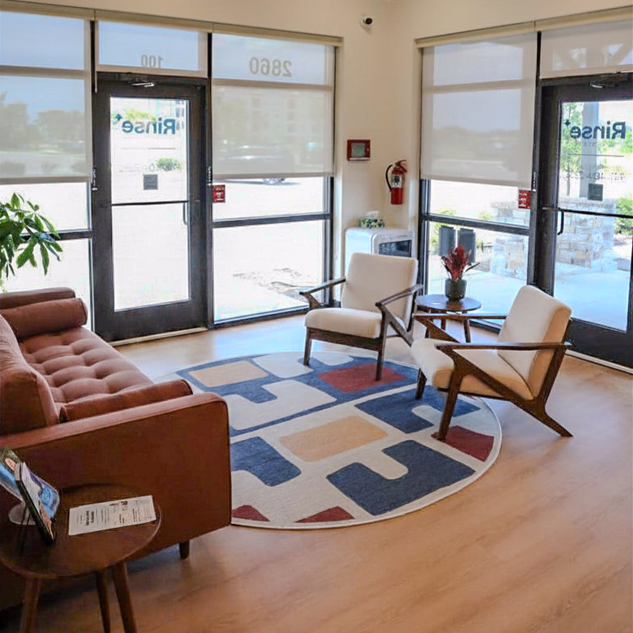 Interior of the Rinse Dental office in Sarasota, Florida