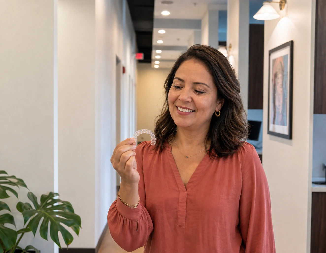 Patient discussing Invisalign candidacy at Rinse Dental