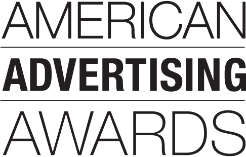 Text reading American Advertising Awards in black capital letters with lines separating each word.