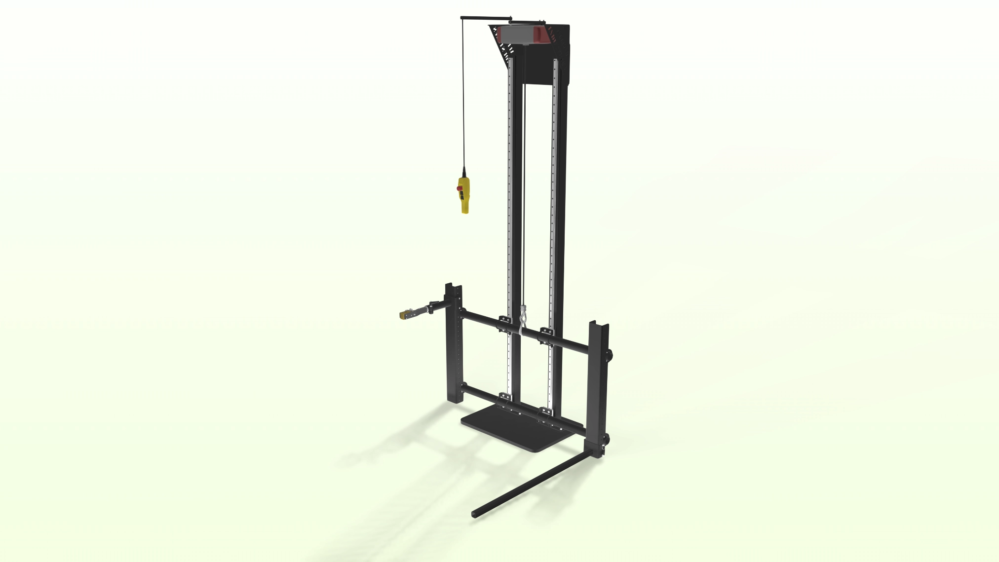 3D model of cargo bike lift