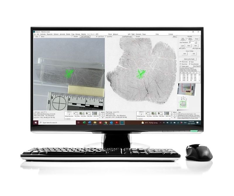 Fingerprint and forensic imaging software