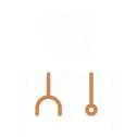 Icon of a person with a stethoscope around their neck, representing a doctor.