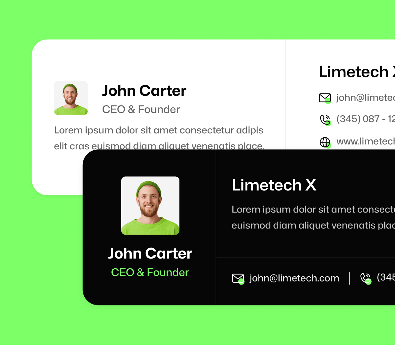 Limetech X - Email Signature - Insurance And Tech Webflow Template