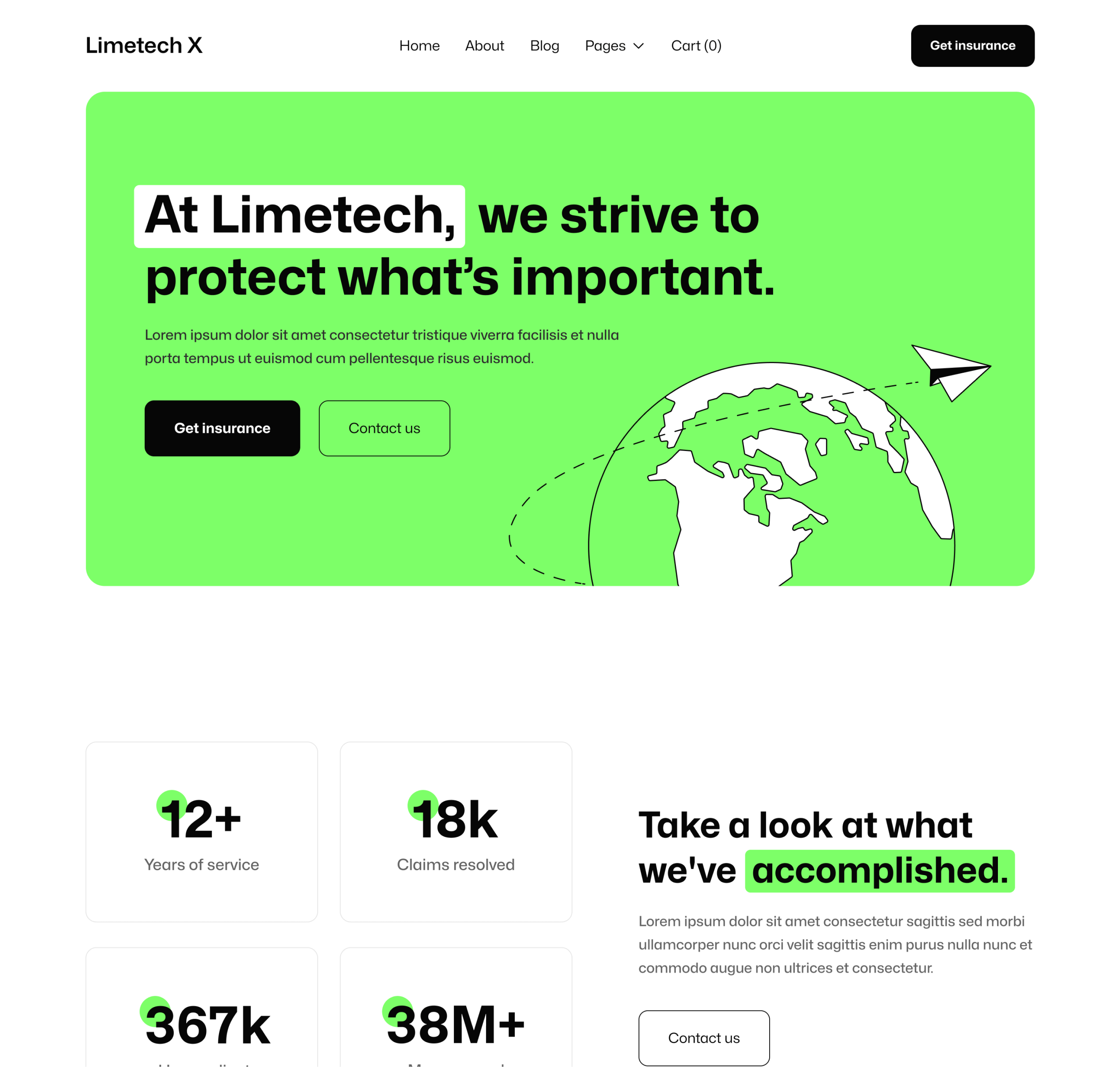 Limetech X - About Page - Insurance And Tech Webflow Template