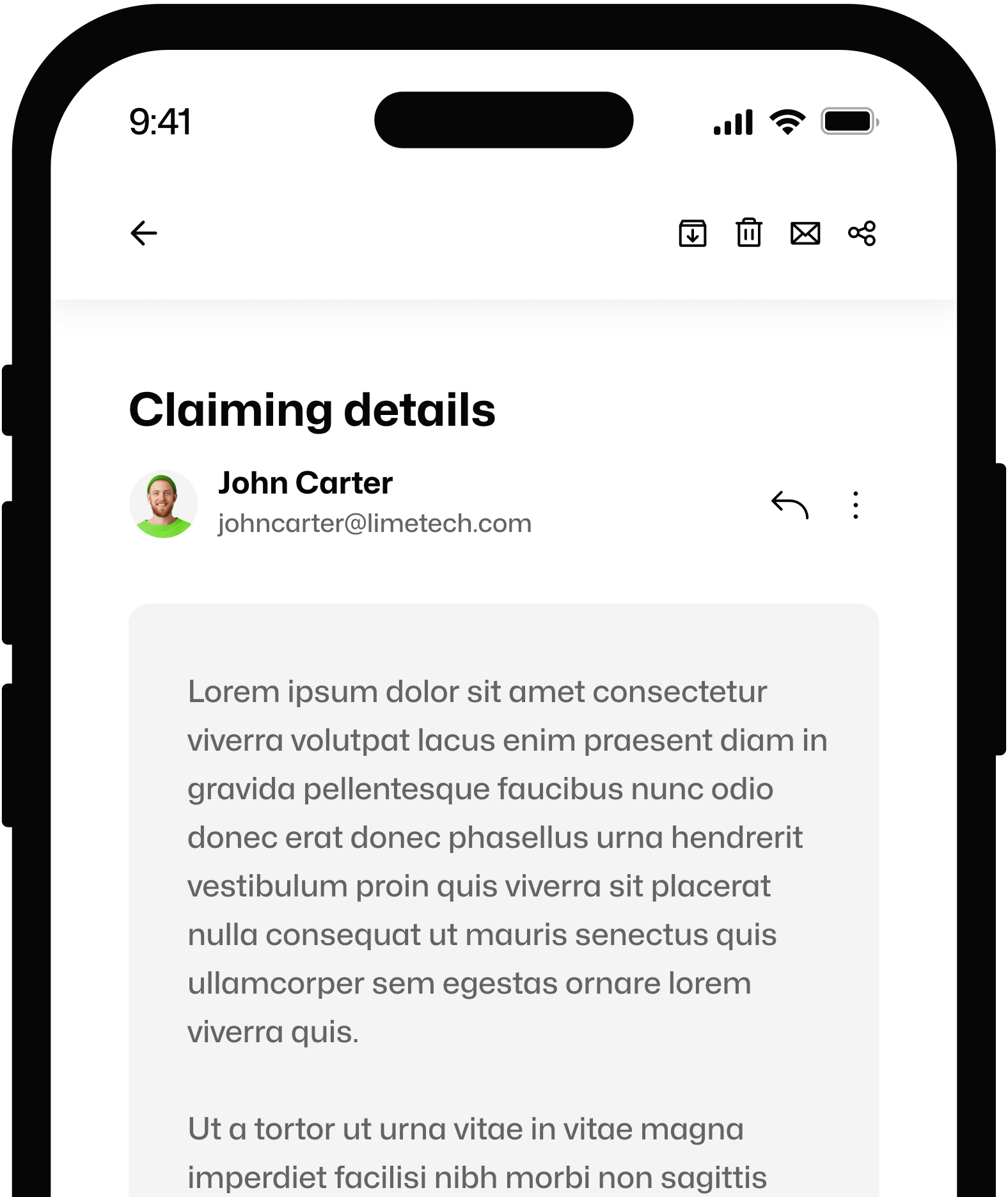 Share With Us All The Details - Limetech X Webflow Template