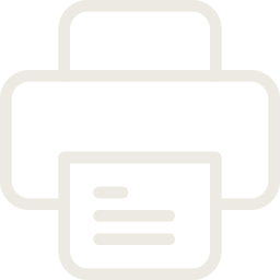 Printer icon representing printer setup and troubleshooting support.