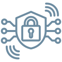 Icon of a smartphone displaying a Wi-Fi signal symbol on its screen.