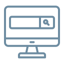 Icon of a house with a Wi-Fi signal inside representing smart home technology.