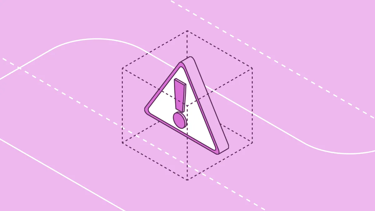 Illustration of a warning triangle representing early insider threat detection