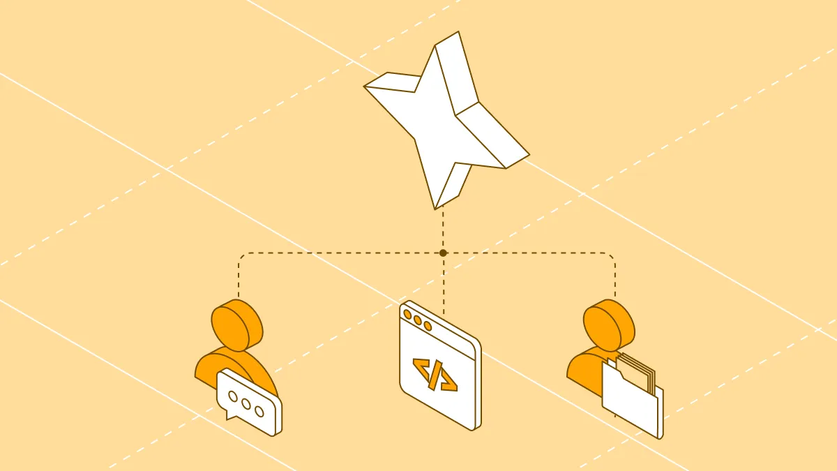 AI data exfiltration concept illustration showing data flowing from users through AI tools