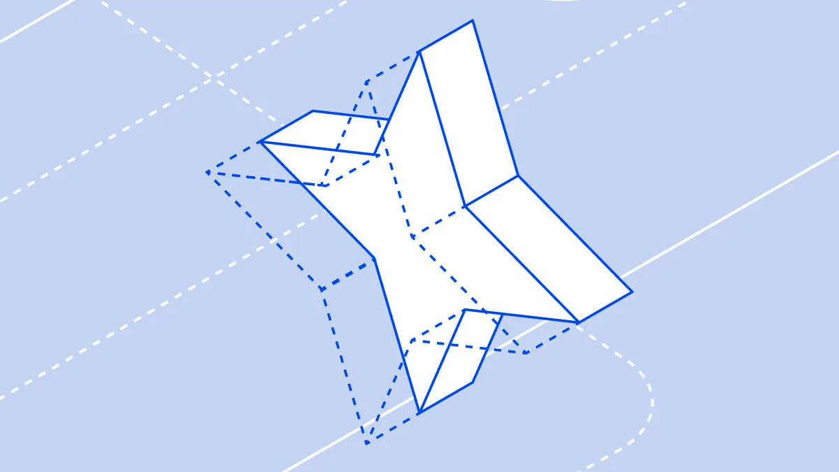 Abstract geometric design representing AI security architecture