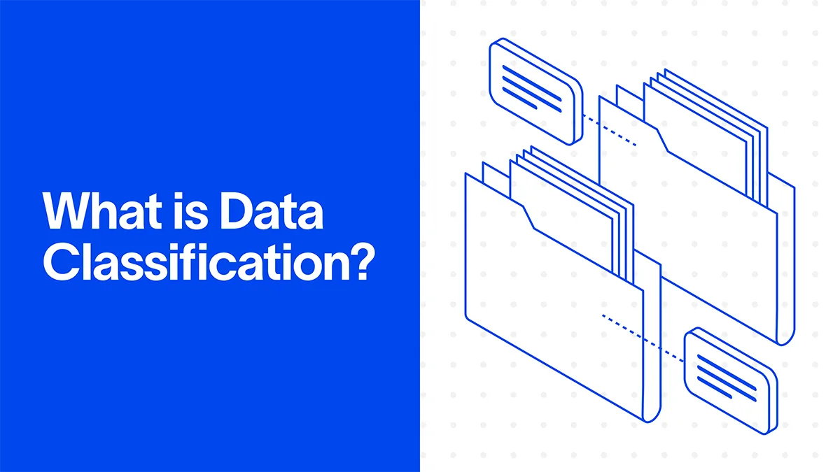 What is Data Classification? — illustration of folders containing sensitive data