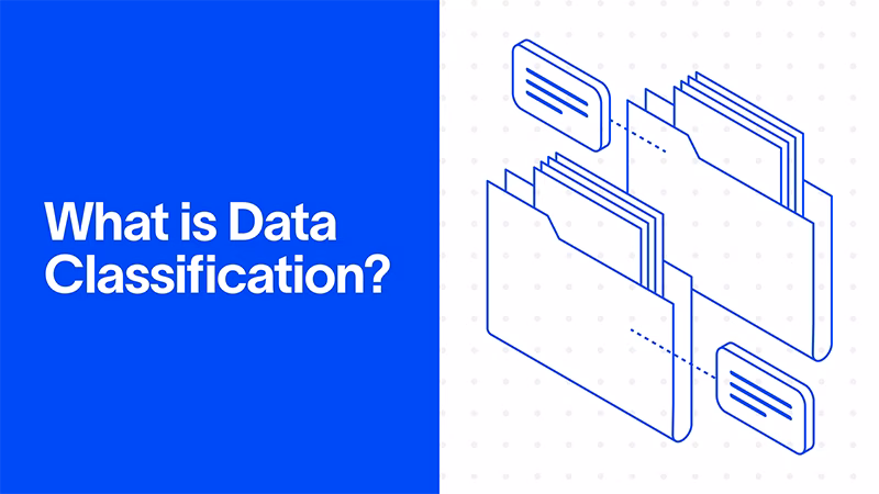 What is Data Classification? — illustration of folders containing sensitive data