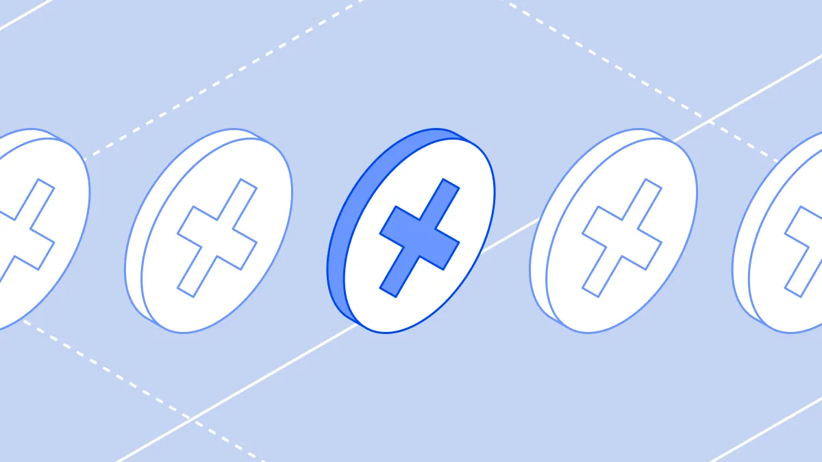 Isometric pattern of circular emblems with cross symbols representing Cyberhaven's post-Mythos security framework