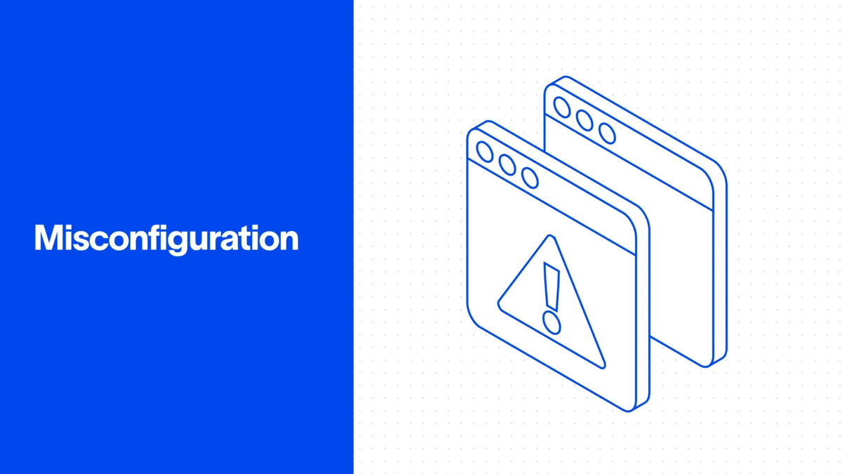 Security misconfiguration illustration