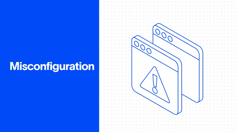 Security misconfiguration illustration