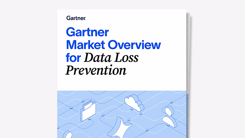 Cover of the Gartner Market Overview for Data Loss Prevention