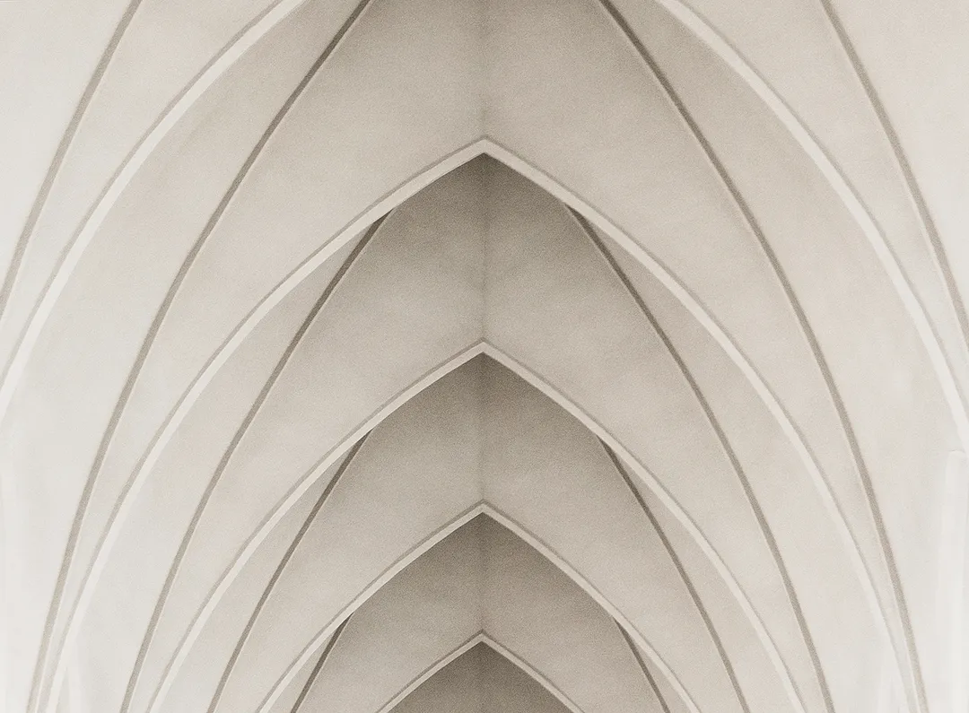 Abstract white arches