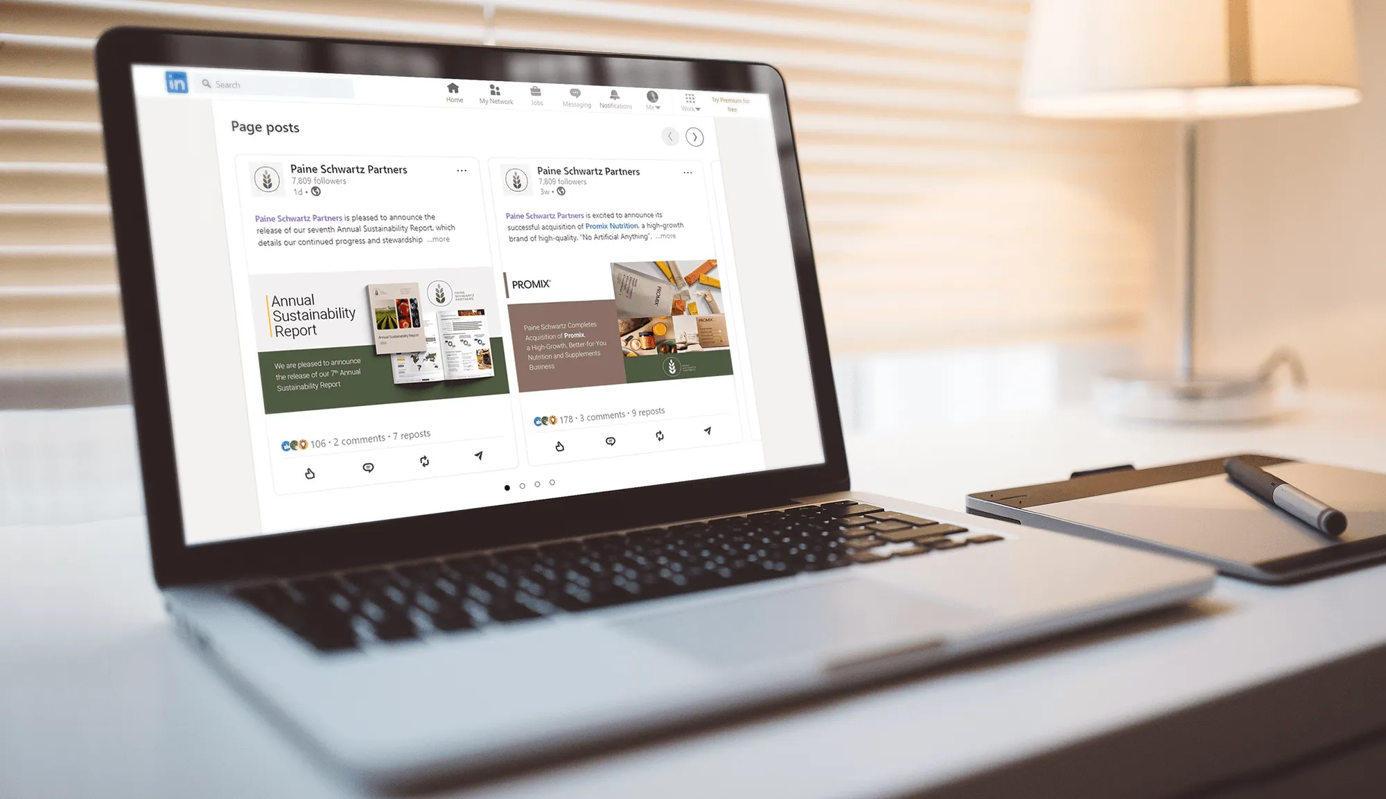 Paine Schwartz Partners LinkedIn social post design