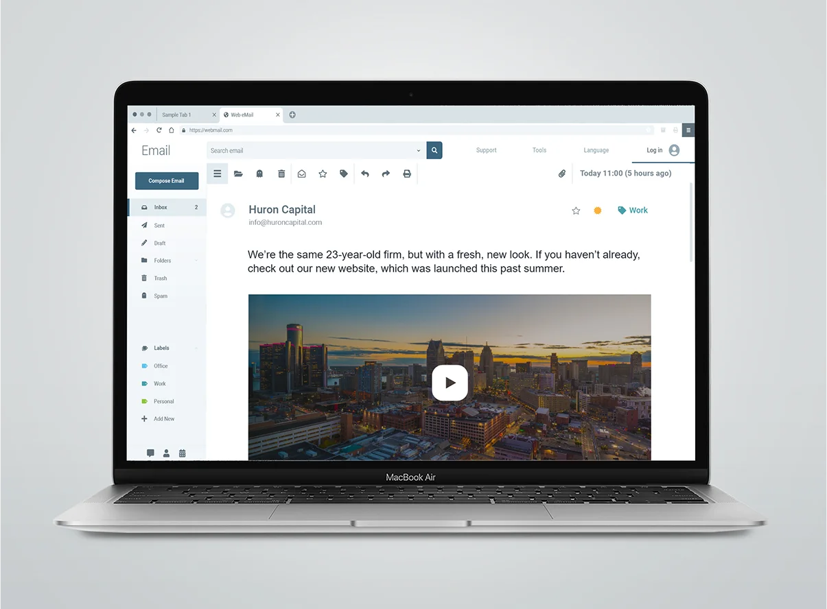 A private equity website in development by Darien Group