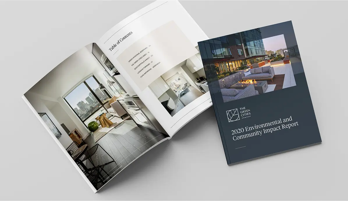 Investor relations support for The Green Cities Environmental and Community Impact report