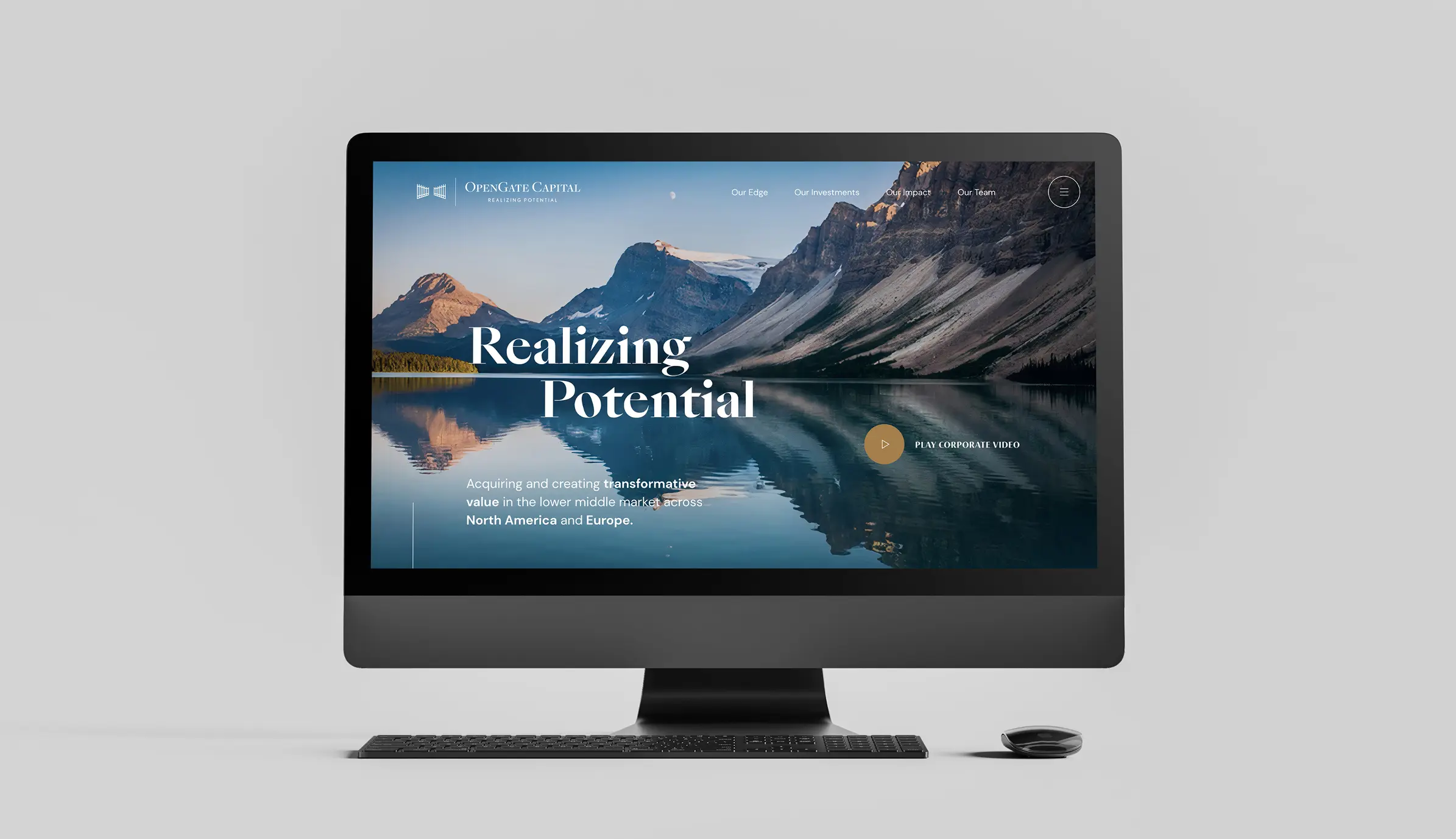 OpenGate Capital private equity website homepage design