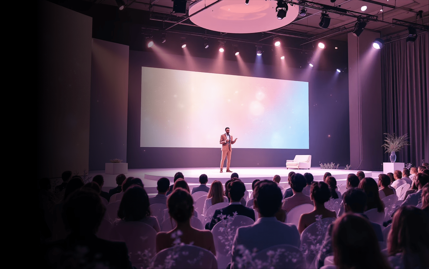 image of tech conference scene