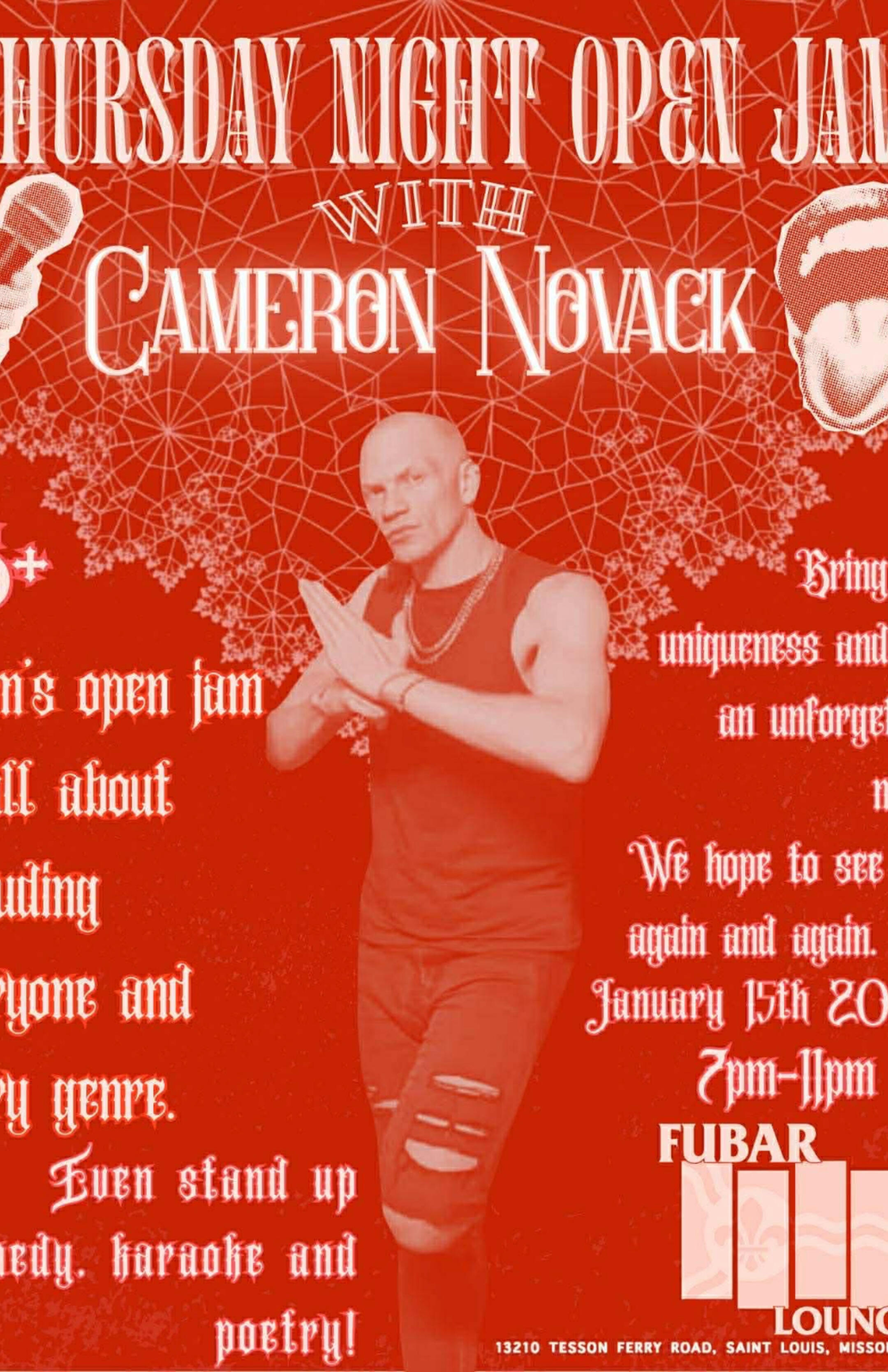 Thursday Night Open Jam with Cameron Novack