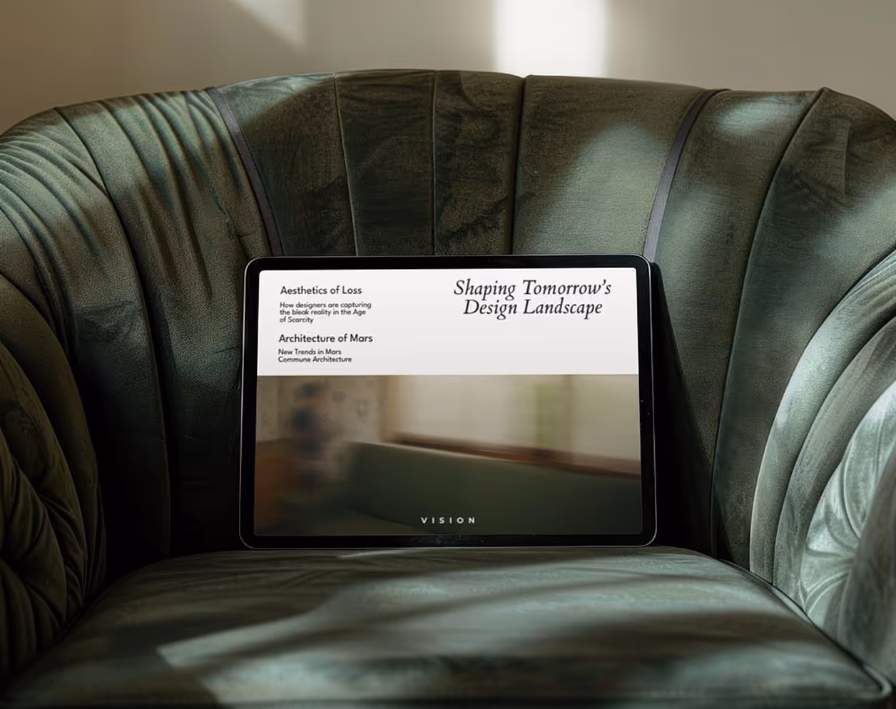 Nettside mockup — Viser AS design