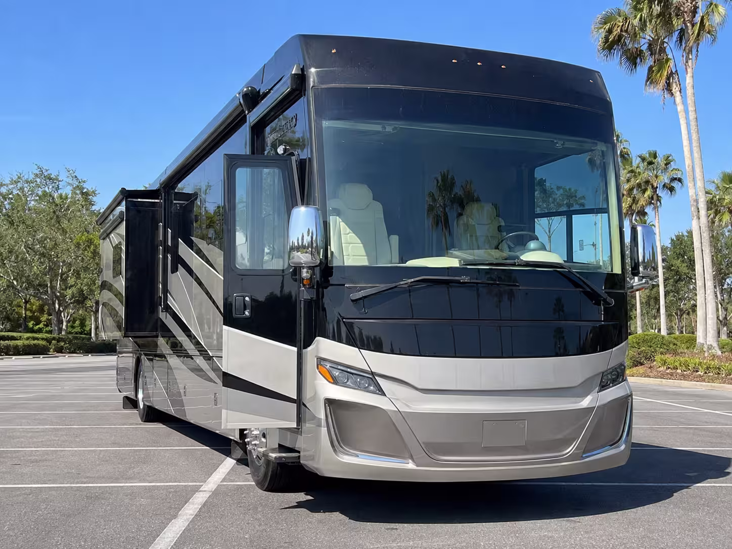 Class A motorhome rental ready for pickup in Orlando