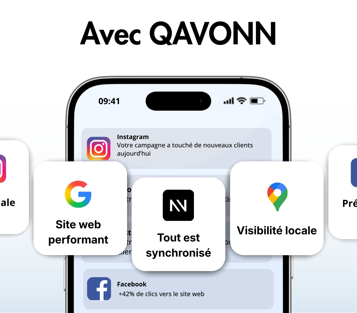 Blue checkmark icon on a white background.