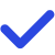 Blue check mark icon.