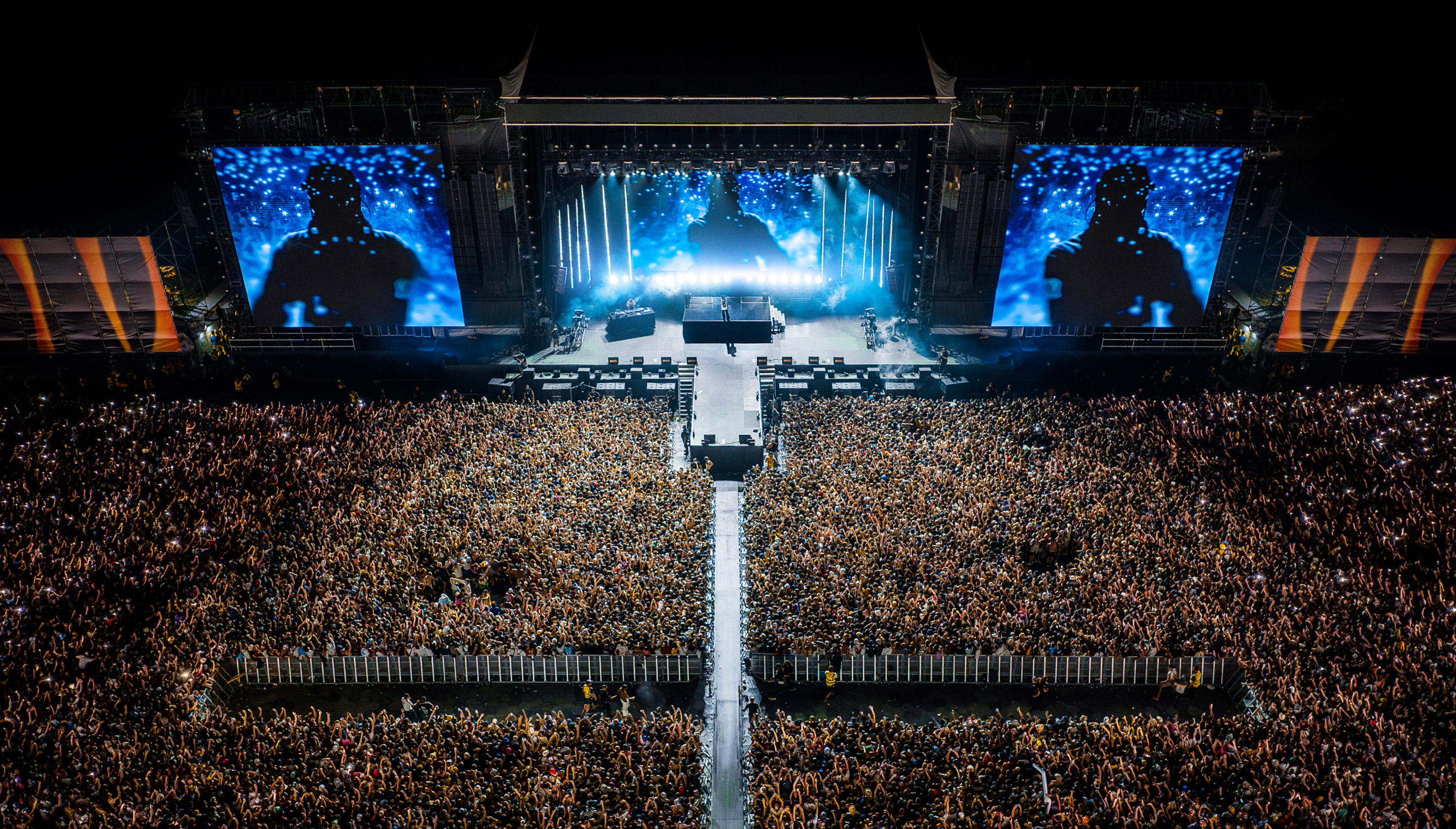 concert stage with audience