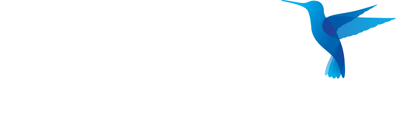 Volare Videography (AKA Volare Aerial Videography) logo inverted with white text