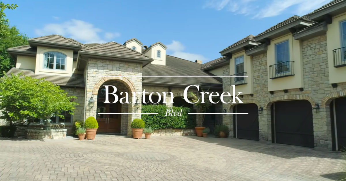 Real estate property drone video by Volare Videography in Barton Creek in Austin