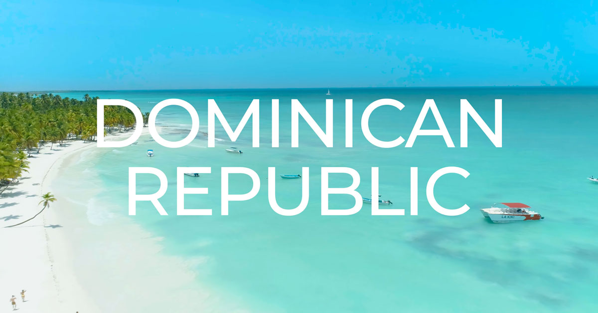 Isla Saona in Dominican Republic by drone in 4k