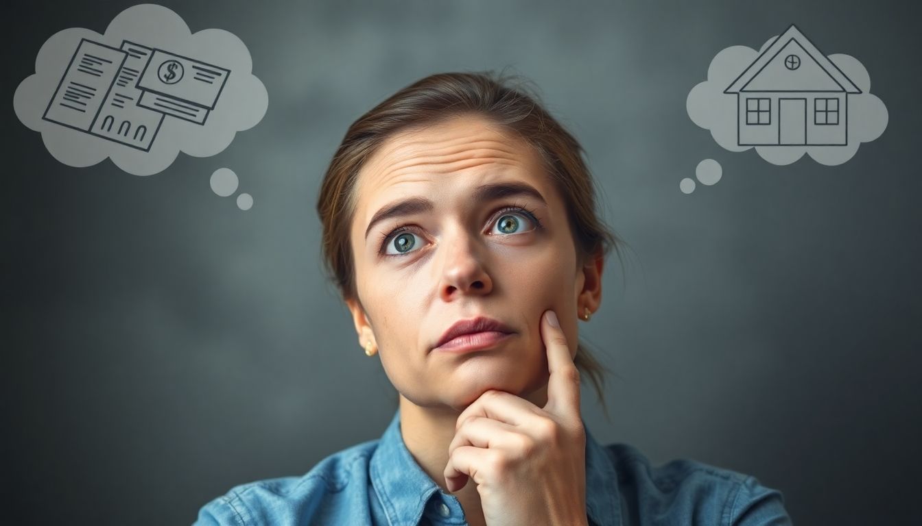 A person pondering VA loan drawbacks.