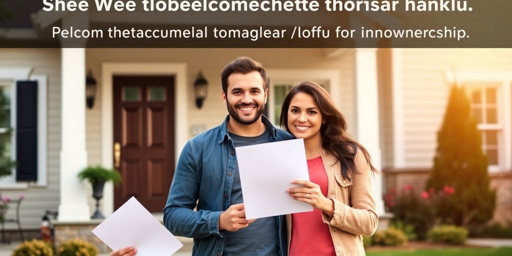 Couple in front of house, determined after loan denial.