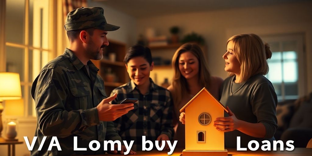 Military family exploring home buying options together.