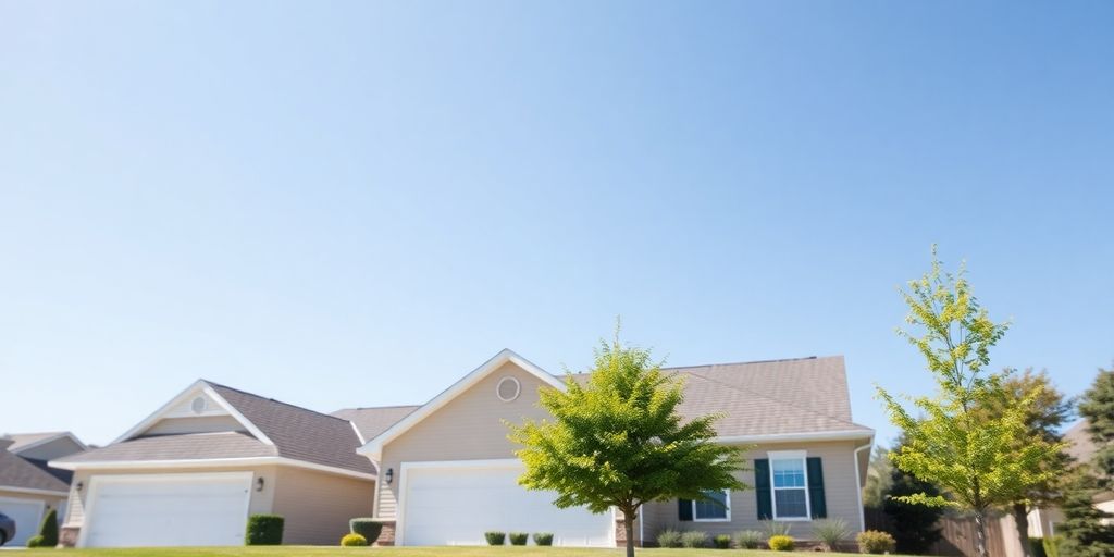 Family home with USAA logo.