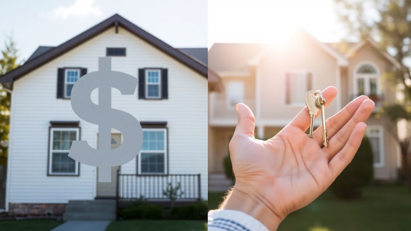 House and key with dollar sign, representing home equity options.