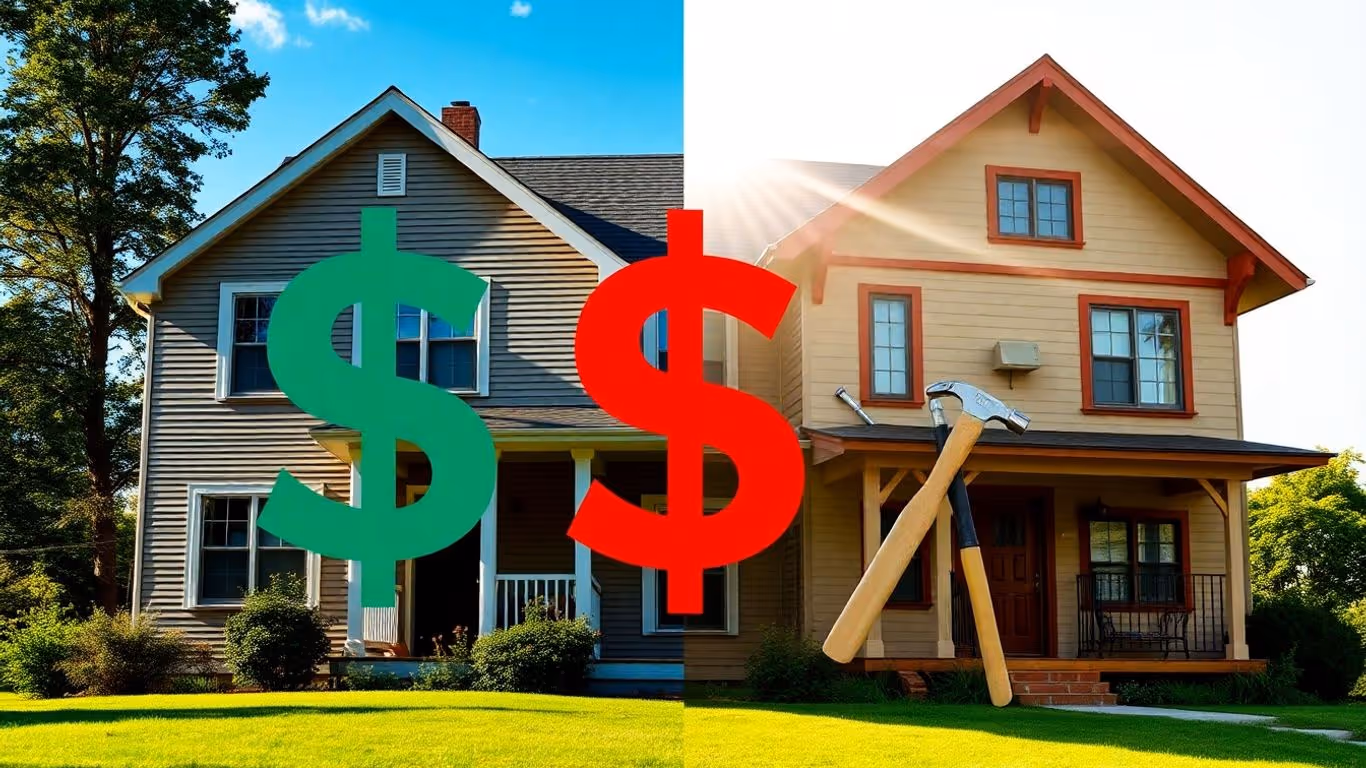 Home improvement project with loan or refinance options.