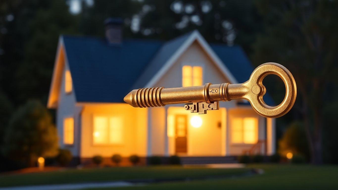 House with a golden key