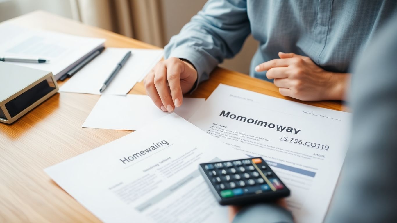 Homeowner reviewing second mortgage documents