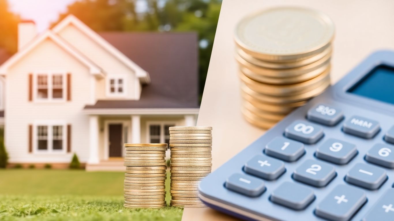 House and money for refinance or loan.