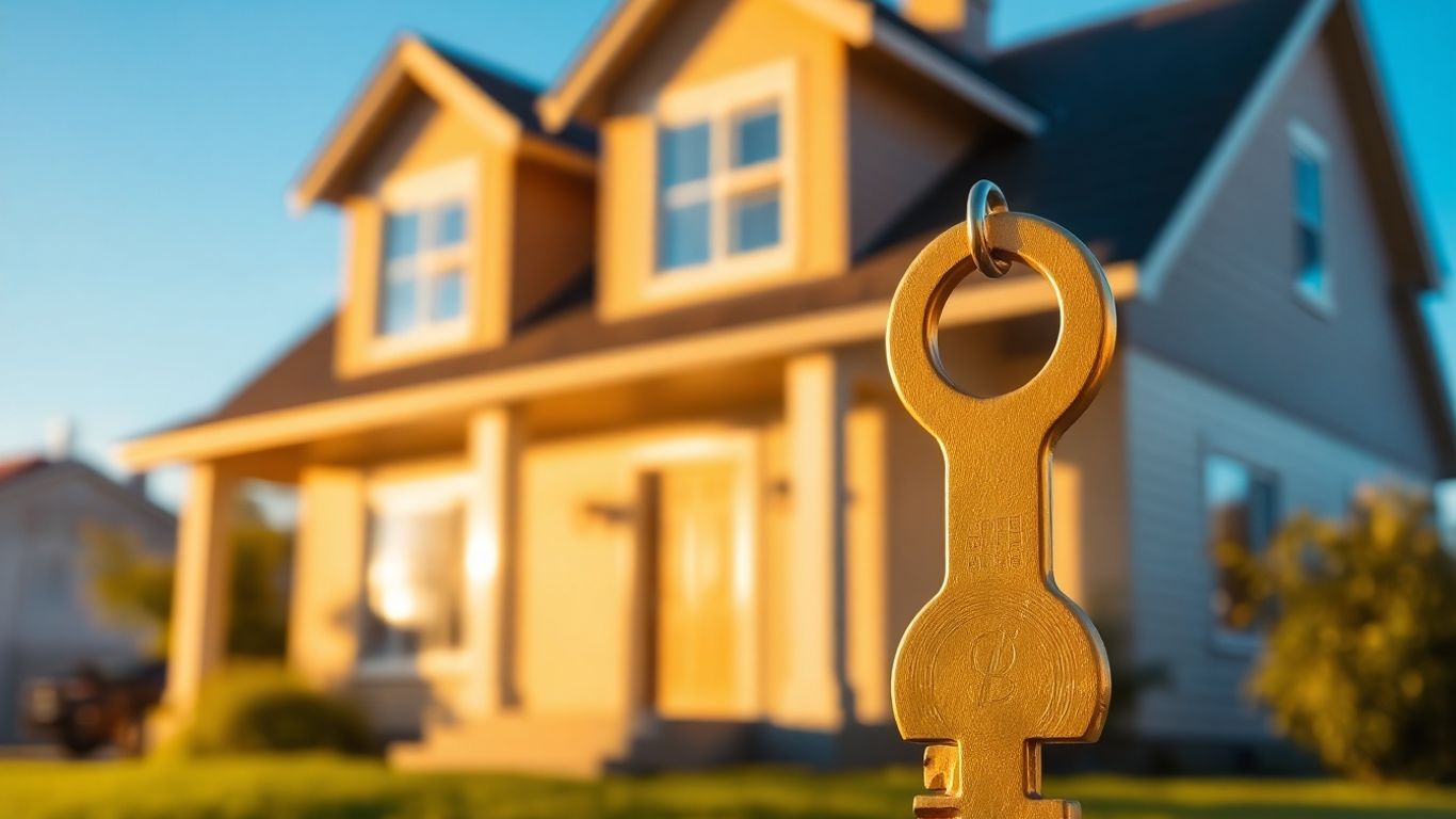 House with a golden key