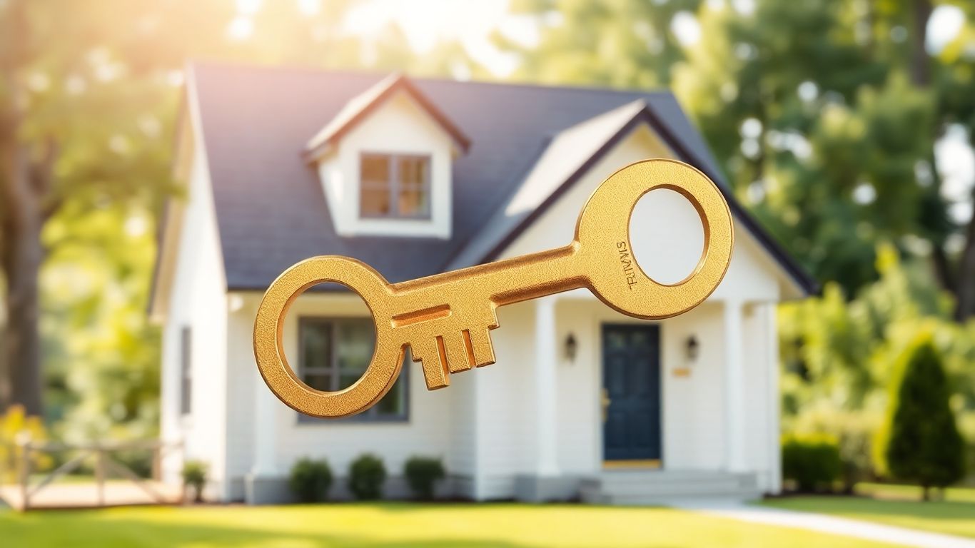 House with a golden key